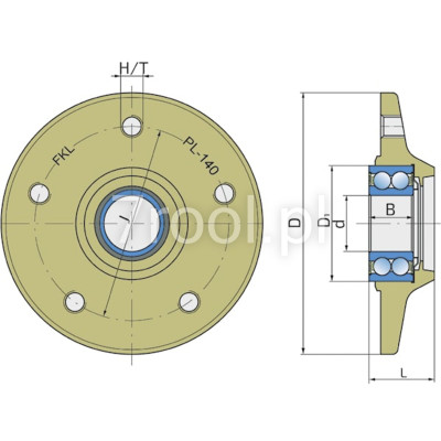 Piasta 5-otworowa do talerzówki Vaderstad 420832