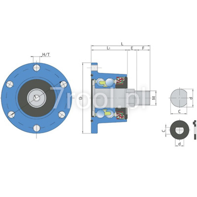 Piasta lewa 6-otworowa do talerzówki Lemken 5554513