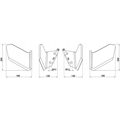 Lemieszyk prawy Delta Flex, Kongskilde 101003131