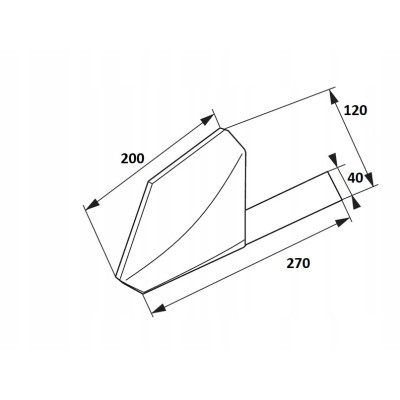 Krój nożowy płozy lewy Gregoire Besson 172323