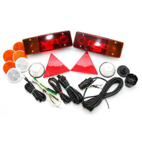 Instalacja elektryczna z lampami i odblaskami do przyczepy D-47, D-50