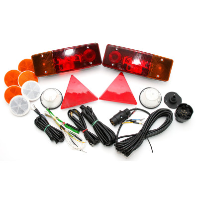 Instalacja elektryczna z lampami i odblaskami do przyczepy D-47, D-50