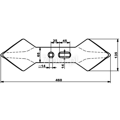 Redlica sercowa, dwusercowa do grubera, uniwersalna 92994