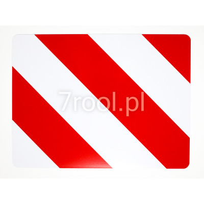 Tablica ostrzegawcza prawa 423x282mm 1szt.
