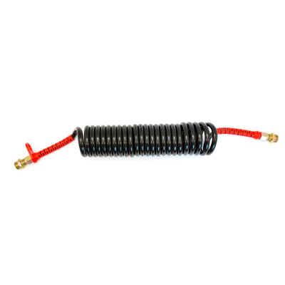 Spirala pneumatyczna, przewód M16, 5,5 m - czerwony