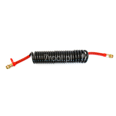 Spirala pneumatyczna, przewód M16, 5,5 m - czerwony