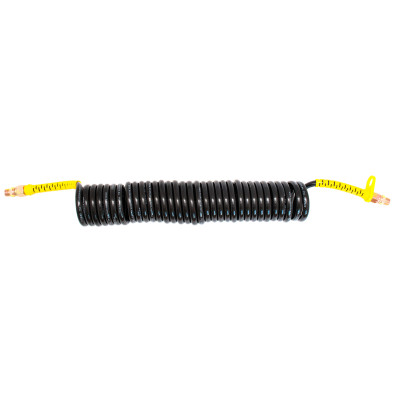 Spirala pneumatyczna, przewód M16, 7,5 m - żółty