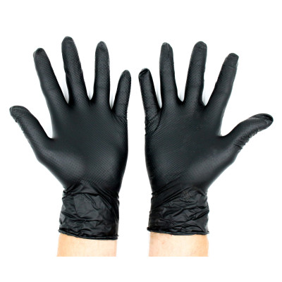 Bezpudrowe rękawice nitrylowe rozmiar L 8-9 100 sztuk