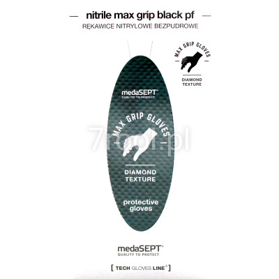 Rękawice bezpudrowe, nitrylowe rozmiar XL 9-10 100 sztuk