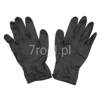 Bezpudrowe rękawice nitrylowe rozmiar L 8-9 100 sztuk