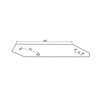 Płoza lewa długa Niemeyer N13/15G 653 020621