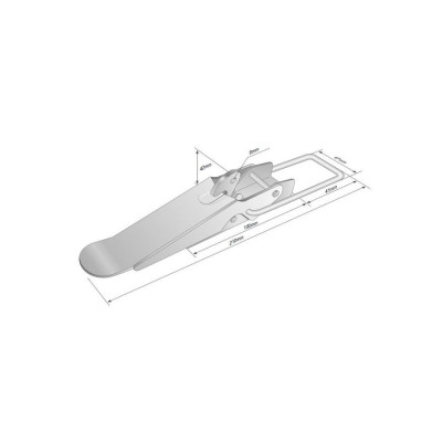 Zamek burtowy z mocowaniem AKC7029