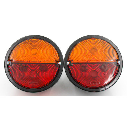 Komplet lamp zespolonych tylnych prawa + lewa do URSUS C-330 | 12V/24V | z oświetleniem tablicy