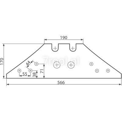 Płoza krótka Kverneland 73608