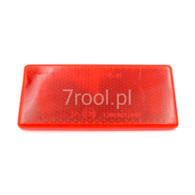 Odblask prostokątny czerwony UP-50T E1724