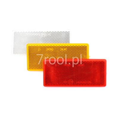 Odblask prostokątny czerwony UP-50T E1724