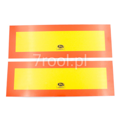 Tablice ostrzegawcze do przyczepy 300 x 100 mm (kpl. 2 szt.) KOMPLET