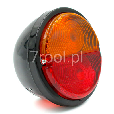 Lampa tylna metalowa lewa URSUS C-330 | 12V / 24V | z podświetleniem tablicy | 37134