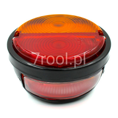 Lampa tylna metalowa lewa URSUS C-330 | 12V / 24V | z podświetleniem tablicy | 37134