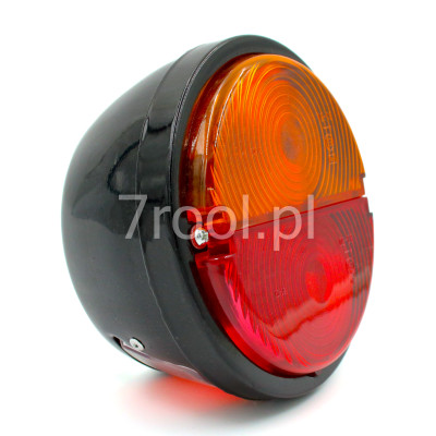 Lampa tylna metalowa lewa URSUS C-330 | 12V / 24V | z podświetleniem tablicy | 37134