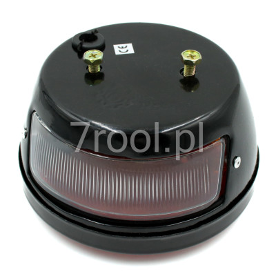 Lampa tylna metalowa lewa URSUS C-330 | 12V / 24V | z podświetleniem tablicy | 37134