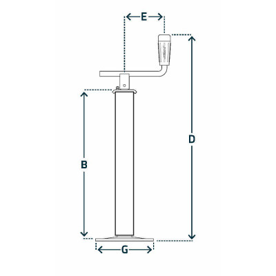 Stopa podporowa (SIMOL P560) 514 mm 1000 kg