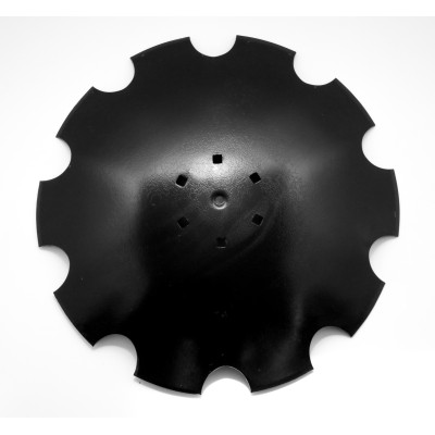 Talerz fi 560 mm 6-otworowy uzębiony z walcowanymi krawędziami