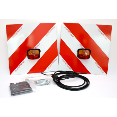 Tablice ostrzegawcze 423 x 423mm ze światłami 2 szt. KOMPLET