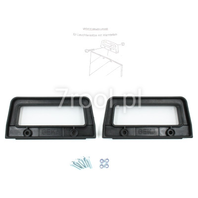 Tablice ostrzegawcze 423 x 423mm ze światłami 2 szt. KOMPLET