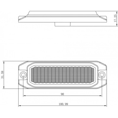 Lampa strobo TL 4xled 12/24V L1892 światło pomarańczowe