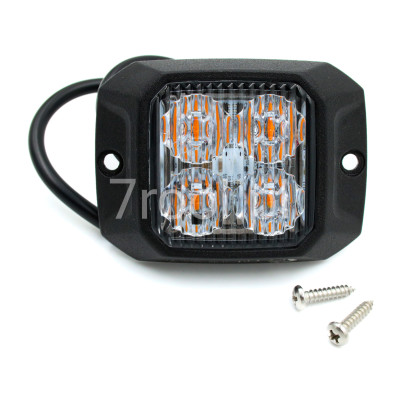 Lampa strobo LED 10W żółta R10 R65 XA2 LW0043