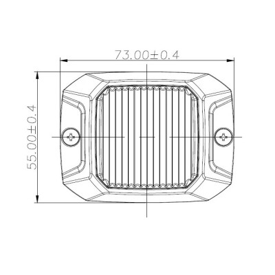 Lampa strobo LED 10W żółta R10 R65 XA2 LW0043