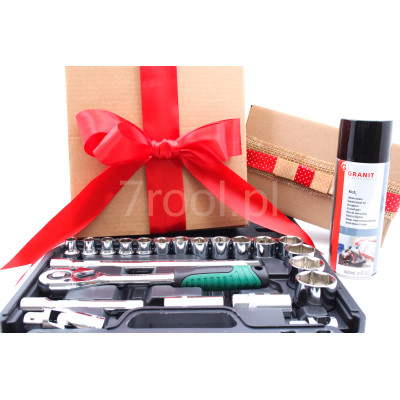 Prezent dla mężczyzny - zestaw narzędzi z odrdzewiaczem