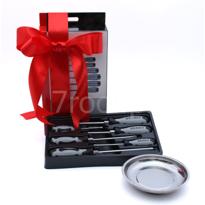 Prezent dla mężczyzny - zestaw wkrętaków z magnetycznym talerzem