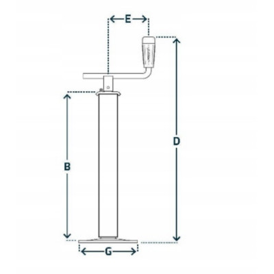 Stopa podporowa (SIMOL P527) 575 mm nośność 500 kg