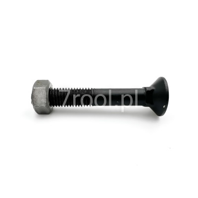 Śruba płużna M12x80 kl. 8.8 z nakrętką
