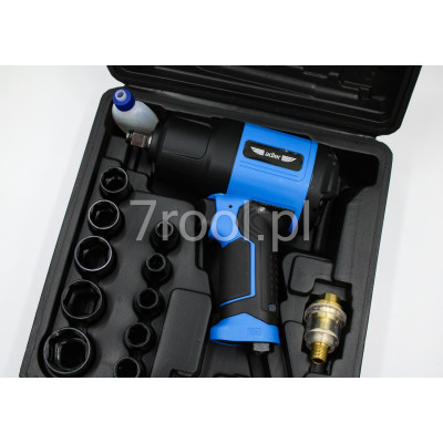Klucz udarowy z zestawem nasadek w walizce MA1808