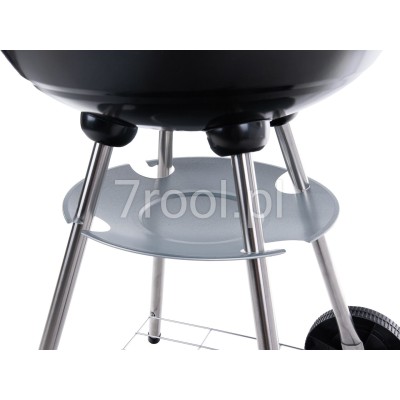 Grill węglowy okrągły z pokrywą i pokrowcem 39cm