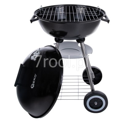 Grill węglowy okrągły z pokrywą i pokrowcem 39cm