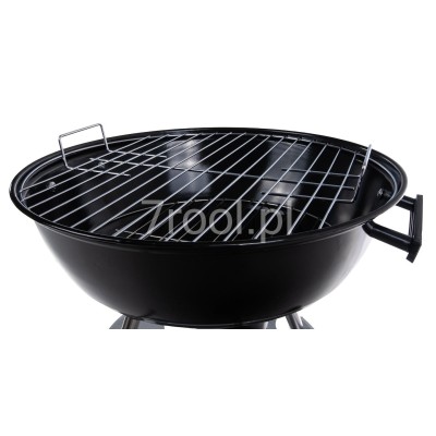 Grill węglowy okrągły z pokrywą i pokrowcem 39cm