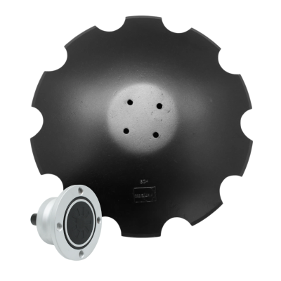 Zestaw: talerz 560 mm, stal borowa z piastą - 4 otwory