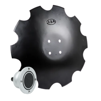 Zestaw: talerz 560mm, stal węglowa z piastą - 4 otwory