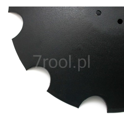 Zestaw: talerz 510 mm z piastą bezobsługową - 5 otworów