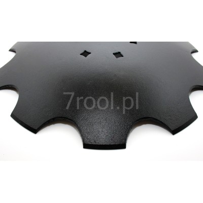 Zestaw: talerz 510 mm z piastą - 6 otworów