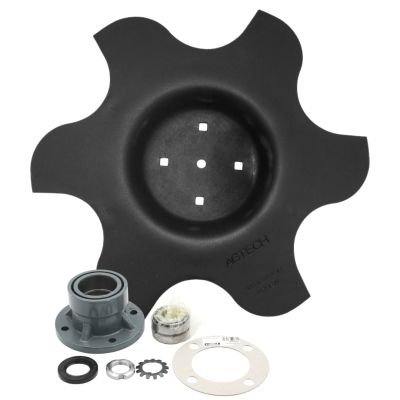 Zestaw: Talerz 460mm, skrajny lewy z piastą 4-otworową do Unia Ares T L