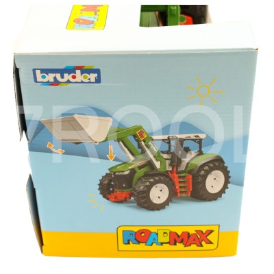 Zabawkowy Ciągnik ROADMAX z ładowaczem czołowym – Bruder 3451