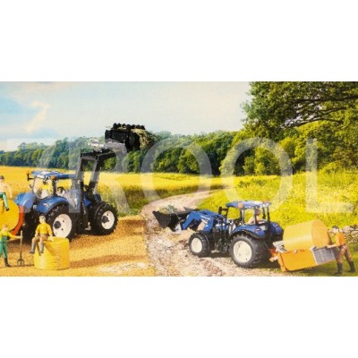 Zabawkowy Ciągnik New Holland T7.315 z ładowaczem czołowym – Bruder 3121