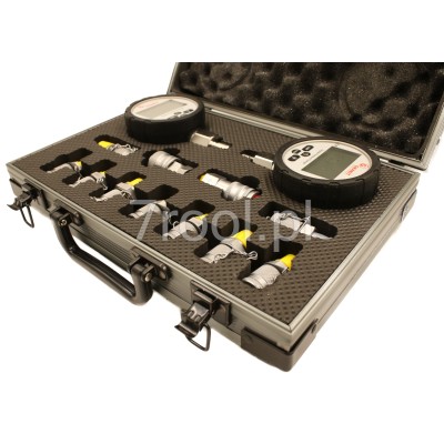Walizka z 2 manometrami cyfrowymi – zestaw diagnostyczny hydrauliczny 700 bar