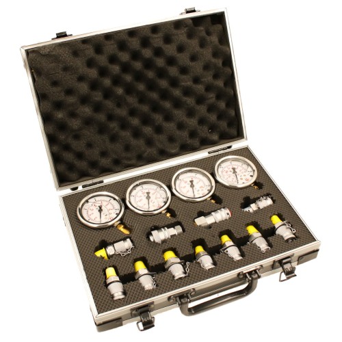 Walizka z 4 manometrami analogowymi
