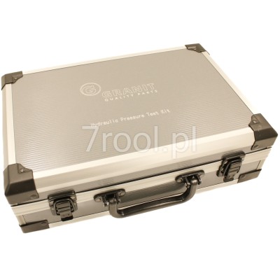 Walizka z 5 manometrami analogowymi – zestaw diagnostyczny hydrauliczny